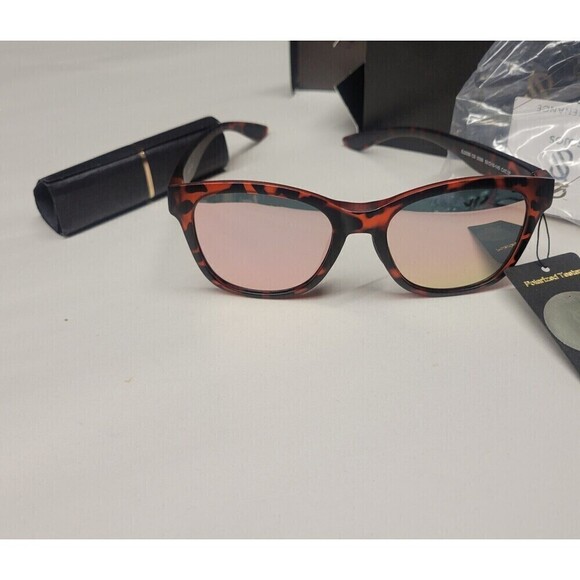 SOJOS Retro Round Polarized Sunglasses for Women Men Ancient Tortoise/Grey - Picture 4 of 9